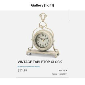 VINTAGE TABLETOP CLOCK